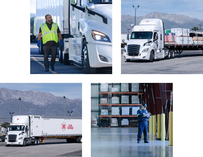 集线器集团的司机和运营商的专用卡车队